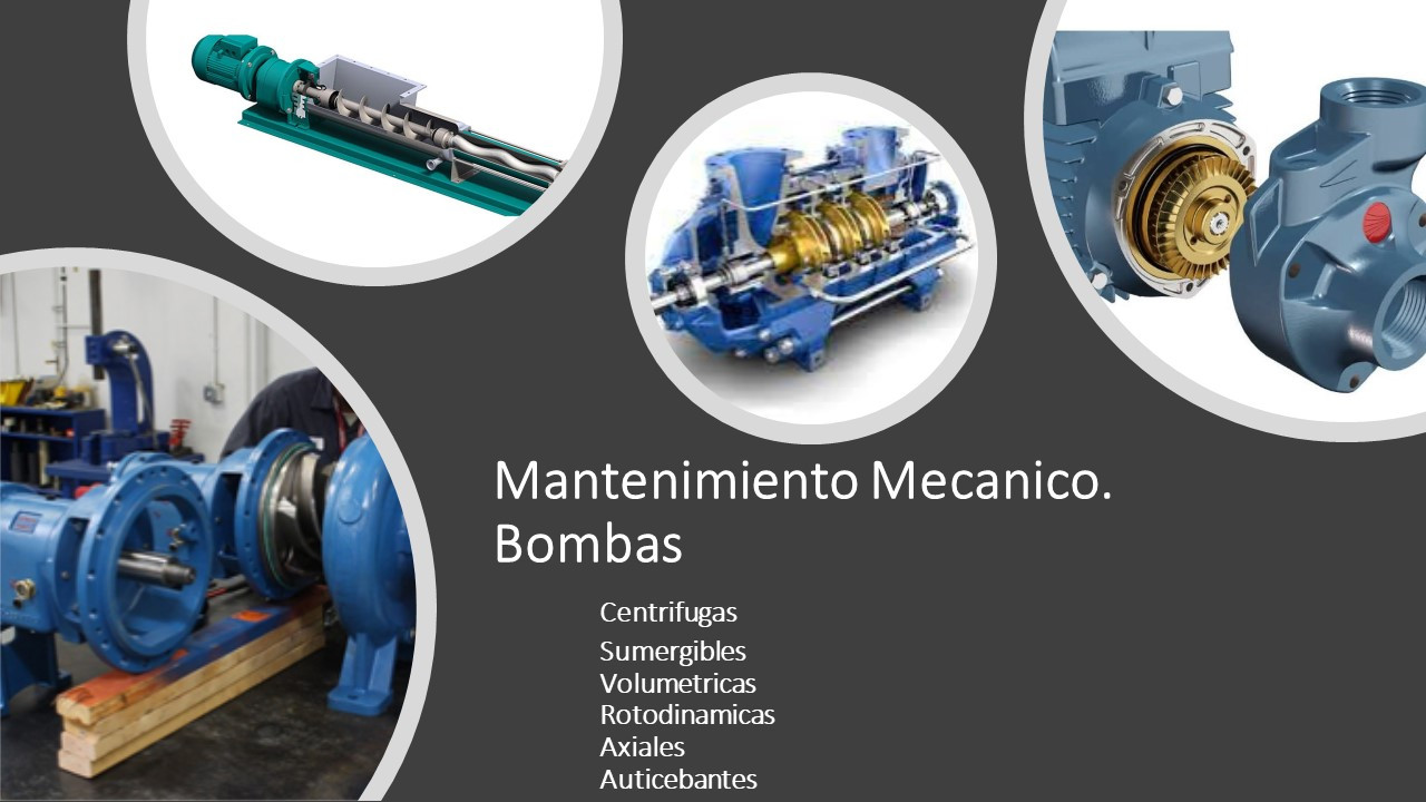 Mantenimiento mecánico de bombas industriales